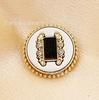 Pieza de Doble Parche Diamante Hebilla Cosida a Mano Botón Metálico Chaqueta de Traje Abrigo Cortavientos Suéter Camisa Botones Chanel