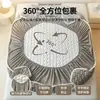 Saia de Cama de Veludo Leite Grau Mãe e Bebê Classe A Capa Peça Única Inverno Acolchoado Espesso Protetor de Colchão Capa de Cama de Veludo Coral 2