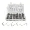 Kit de reparación de remaches de plástico para parachoques de coche universal Xinyida, que incluye remaches rotos, herramientas de soldadura y remaches de adhesivo termofusible, empaquetado en una caja