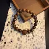 Pulseira Empilhável de Contas com Design Antigo de Duas Camadas Estilo Floresta, Pulseira Versátil Estilo Étnico Zen Retro de Alta Qualidade