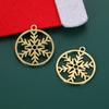 Serie navideña atmósfera copo de nieve alce colgante árbol de Navidad joyería DIY aretes bolsa accesorios de joyería mayoreo