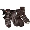 Calcetines Fair Isle para Niñas Calcetines Gruesos de Invierno Nuevos de Otoño/Invierno para Niños Calcetines Cálidos de Media Pantorrilla Estilo Retro para Niñas Estudiantes Calcetines de Algodón