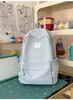 Mochila Escolar Lisa de Novo Estilo, Fresca e Casual, Mochila Lisa Simples para Alunos do Ensino Fundamental II e Médio, Versátil para o Dia a Dia e Viagens