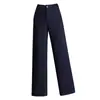 Calça Feminina Nova Tendência 2026: Calça Reta Popular Estilo Coreano para Outono, Calça Longa de Cintura Alta, Calça Wide-Leg para o Trabalho
