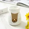 Horno Cerámico de Aromaterapia, Horno de Aceites Esenciales, Vela, Mueble de Hogar de Moda, Horno de Aceites Esenciales, Quemador de Incienso para Cera de Aceite