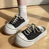 Sandalias y pantuflas antideslizantes para mujer, zapatos de lona con media caña y parte superior de malla transpirable, para verano, 2025