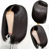 Estação independente nova peruca de cabelo liso curto estilo bobo europeu e americano cabelo de fibra química de seda de alta temperatura fábrica em estoque