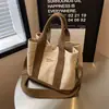 Bolsas Estilo Japonês 2026 Novo Modelo Multicamadas Espessada Casual Lona Bolsa de Mão Feminina Bolsa para Marmita Bolsa Transversal Pequena
