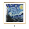 Diecisiete Obras Maestras Nórdicas de Arte de Nicho: Arte de Pared para Sala de Estar, Pinturas Decorativas Estilo Madera para Comedor, Murales de Pared de Van Gogh y Monet para Dormitorio
