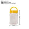 500ml Quadrado Pote de Mão Transparente Pet Food Jar Peixe Ração Sobrancelha Queimando Semente Geléia Mel Produtos Secos Nozes Jar