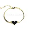 Pulseira Coração de Pêssego Retrô Transfronteiriça Europeia e Americana Moda Pulseira Vermelha de Amor estilo ins de menina acessórios de pulseira de liga