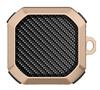 Para Samsung Galaxy buds live/pro/FE funda para audífonos Bluetooth patrón de fibra de carbono funda protectora anticaídas