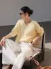 Suéter Tejido de Lana y Cachemir Blanco Zhengqite Clothing para Mujer, Nuevo Estilo Otoño e Invierno 2026, Suéter Holgado