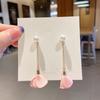 Aretes Coreanos Ins Simples con Borla Elegantes para Mujer Joyería Transfronteriza Europea y Americana Aretes Retro Aretes Estilo Frío para Mujer