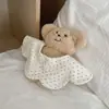 Toalha de Saliva para Bebê Algodão Puro Waffle Coreano Absorvente Babador Grosso Outono e Inverno para Bebê Babador Pétala Macio