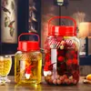 Botella de vidrio casera para hacer vino con grifo, botella de vino de mirto, botella de fermentación de vino, frasco sellado para enzimas, frasco de vino, frasco para pepinillos