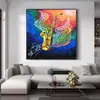 Música Rock Abstracta Nórdica Instrumentos Musicales Retro Pintura en Lienzo Mural Póster Arte de Pared Pintura Decorativa Moderna