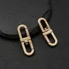 Pinzas de Perro de Aleación de Zinc, Anillas en D, Clips para Cuerda, Anillas de Resorte Ovaladas, Accesorios para Cordón de Teléfono, Colección de Accesorios de Ferretería para Bolsas