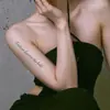 Herbal Life Lema Letras Inglesas Personalizadas Tatuagem de Braço Não Refletiva de Alta Qualidade Adesivos à Prova d'Água e de Suor Longa Duração