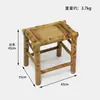 Silla de Bambú de Sichuan al por Mayor Taburete Respaldo Silla Tejido de Bambú Hecho a Mano Antiguo Hogar Niños Taburete Pequeño de Bambú Tejido