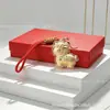 Ovelha Ovelha Ganhe Pingente de Ouro Bilionário Ano da Ovelha Zodíaco Corda Vermelha Corrente para Celular Sinal Superior Pingente de Bolsa Personalizado Trânsito Dirigindo Presente