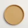 Base Redonda para Vaso de Flores com Captura de Água com Bandeja Decorativa de Cerâmica Espessa Estilo Nórdico