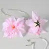 Cabezas de Flores de Lirio de Seda Artificial Kit de Materiales DIY para Accesorios de Cabello, Pasadores, Pétalos de Boda, Flores Artificiales Hechas a Mano DIY Venta al por Mayor