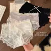 Renda Estilo Japonês Roupa Íntima Feminina Cintura Média Respirável Algodão Puro Entrepierna de Tela Menina Pura Desejo Sexy Calcinha Triângulo