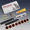 Herramienta de reparación de bicicletas para ciclismo al aire libre, kit portátil para reparar pinchazos de neumáticos, herramienta de parche con pegamento para reparación de neumáticos
