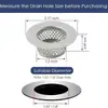Rejilla de Drenaje de Piso de Acero Inoxidable Personalizada Filtro de Cabello Tubería de Agua Lavabo de Baño Universal Anti-Obstrucción Fregadero