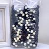 Paquete de Tarjetas Color Té con Leche Cuentas Redondas Accesorios de Amor Goma para el Cabello Cuerda para el Cabello Tendón de Goma Accesorios para el Cabello de Tienda de Dos Dólares Accesorios para la Cabeza