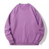 K01 # [Sudadera de Algodón de Imitación de 260g con Escamas de Pescado Grandes, Felpa, Cuello Redondo] Versión Lisa Mangas Caídas Bolsillo Trasero Protección del Cuello