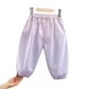 Pantalones casuales para bebé niña, pantalones de verano para niños, ropa elegante para niñas, pantalones finos anti-mosquitos para niñas, enterizo de moda entrega