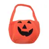 Bolsa de Calabaza de Halloween Bolsa de Calabaza Portátil Bolsa de Dulces Accesorios Bolsa de Dulces No Tejida Bolsa de Calabaza Estéreo