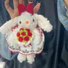  Coelho Lop Branco Leitoso de Nicho de Alto Valor DIY Feito à Mão Presente Original para Meninas Coelho Fofo Comemorativo Pelúcia Ins