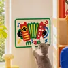 Placa arranhadora de sisal para gatos estilo musical da moda, protetor de parede resistente ao desgaste, teclado de disco de guitarra, acessório arranhador de parede para sala de estar