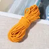 Cuerda de torsión con núcleo de 4 mm color sólido cordón trenzado cordón redondo tejido a mano DIY cordón de algodón cordón para pulsera accesorios para llaveros