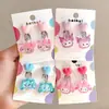 Clip de oreja de Kulomi Clip de oreja para niños Dibujo animado Sin agujeros en las orejas Pendientes anti-dolor para niñas Pendientes de niña Pequeña joyería Clip de oreja