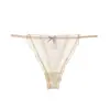 Verano 2026 Nuevo Estilo Japonés Sexy Tanga para Mujer Malla Transparente Pura Deseo Ropa Interior sin Costuras en Colores Macarrón