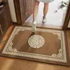 Felpudo de Entrada en Amarillo Tierra, Alfombra de Terciopelo de Cristal Atrae Fortuna, Felpudo No Lavable, Personalizable para Entrada, Venta al por Mayor