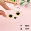 Fondo Plano Transparente Cabeza de Gato Acrílico DIY Accesorios para Joyería Funda para Teléfono Móvil Parche Decorativo para Coche Pasador Material para Accesorios del Cabello
