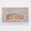 Set de 30 Piezas de Uñas Portátiles de Fabricante de Yiwu al por Mayor Procesamiento Personalizado Uñas Hechas a Mano Uñas Pre-Hechas Color Base Pulverizado Piezas de Uñas