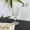 Harmony Home High-End Luxuoso Copo de Licor de Boca Larga Estilo Europeu Embossado de Haste Curta Copo de Uísque