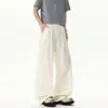 Pantalones de Verano 2026 Marca Japonesa de Moda Hilo de Hielo Caída Estilo Perezoso Yamamoto Sueltos Color Sólido Pierna Ancha Secado Rápido Casual para Hombre