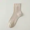 Calcetines de Media Pantorrilla para Hombre para Primavera y Verano, Calcetines Deportivos Delgados, Calcetines de Malla Anti-Olor para Negocios de Media Pantorrilla, Antibacterianos, Transpirables, Absorbentes de Sudor