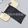 Pano de Microfibra Dupla Cor para Lentes 180g Bolsa Preta para Óculos Bolsa com Cordão Bolsa para Lentes Armazenamento