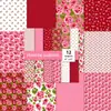 12 Hojas/Paquete Blanco Rosa Rosa Niebla Matutina Serie Jardín Ins Floral Día de la Madre Base para Diario Material de Papel DIY Transfronterizo