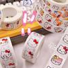 Caperucita Roja Libro con Paquete de Expresiones de KT Cat Rollo de Pegatinas Decorativas para Cuenta de Mano 500 Pegatina Selladora Cinta Explosiones