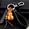 Doce Signos del Zodiaco Calabaza de Madera de Durazno con Llavero de Barra de Oro Hebilla de Cinturón de Cuero Colgante de la Suerte Zodiacal Regalo de Negocios