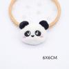Tocado de muñeca de panda de peluche de dibujos animados, accesorios semiacabados, ropa, bolso, zapatos y calcetines, accesorios, accesorios